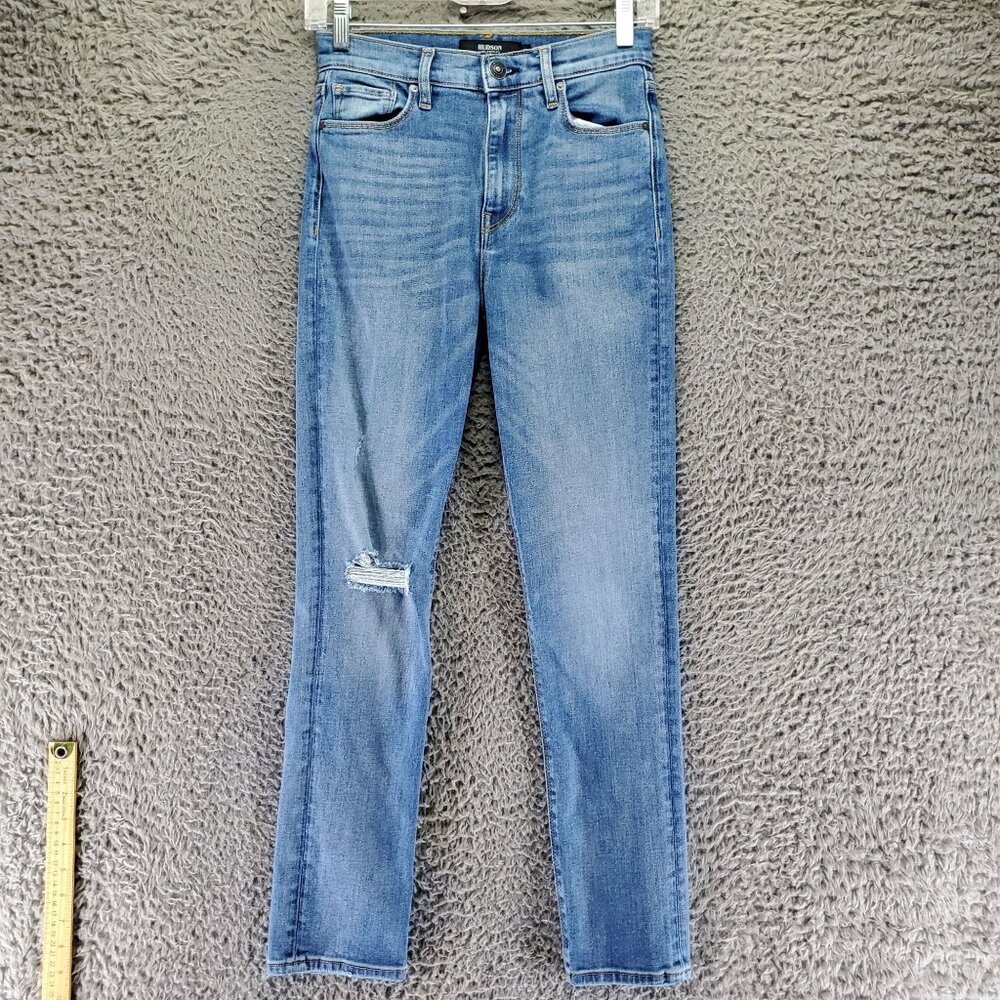 Hudson Jeans Womens 25 Blue Holly Skinny Jeans Denim